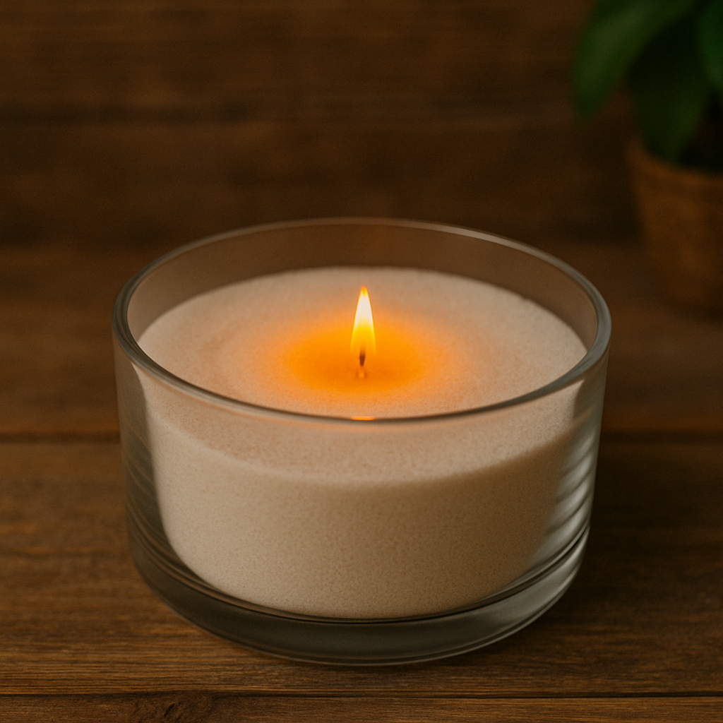 Pearled wax with Glass jar